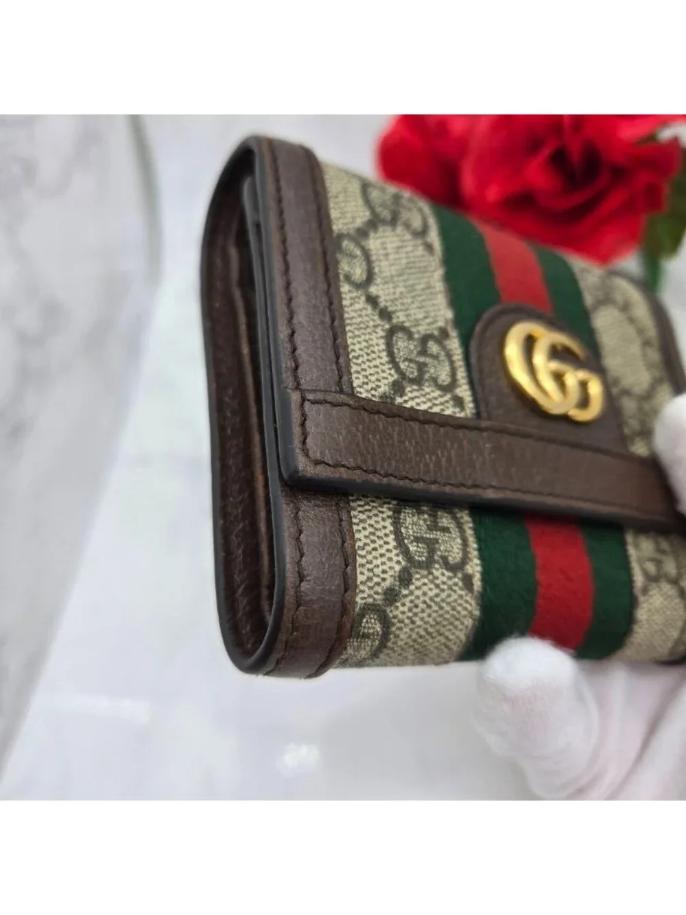 Gucci Fold Wallet Ophidia Sherry Line - Picture 5 of 15